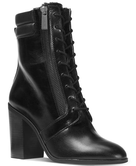 michael michael kors rosario patent leather lace-up boot|Michael Kors Rosario Lace Up Patent Leather Boots .